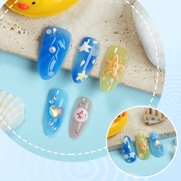 Creative Decorative Press-On Nail Set 1790738810