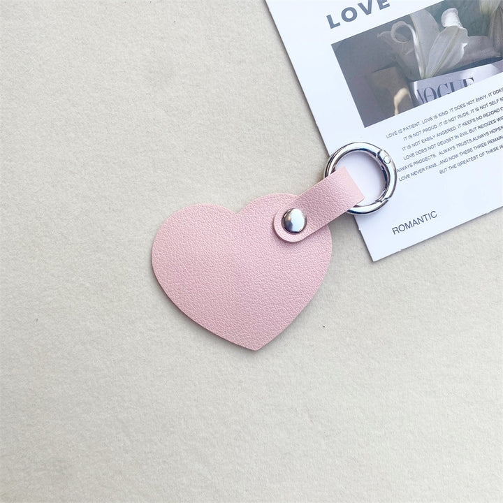 Leather Heart-Shaped Keychain kalsten