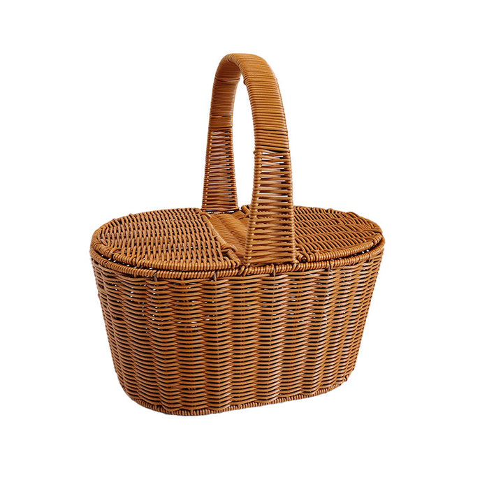 Elegant Woven Picnic Basket Kalsten