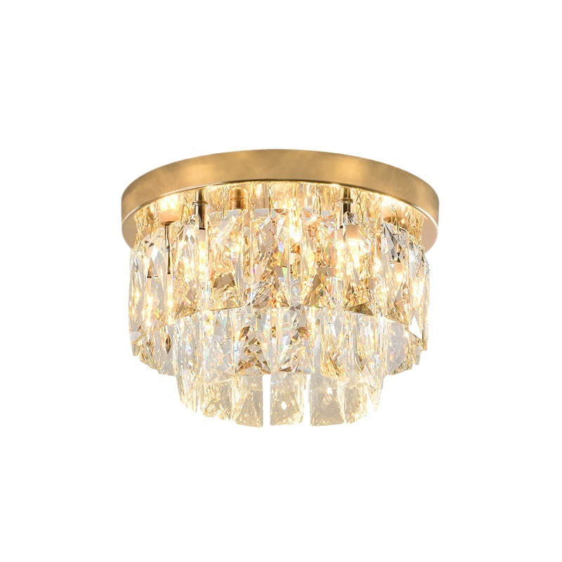 Elegant Crystal Flush Mount Light