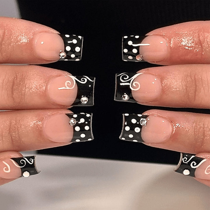 Artful nail art with modern embellishments and accents Kalsten