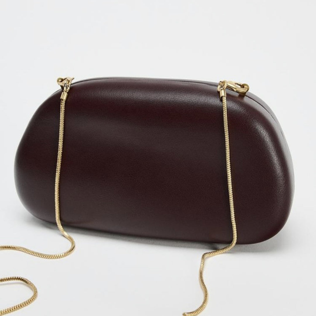Statement Clutch with Sculptural Handle Kalsten