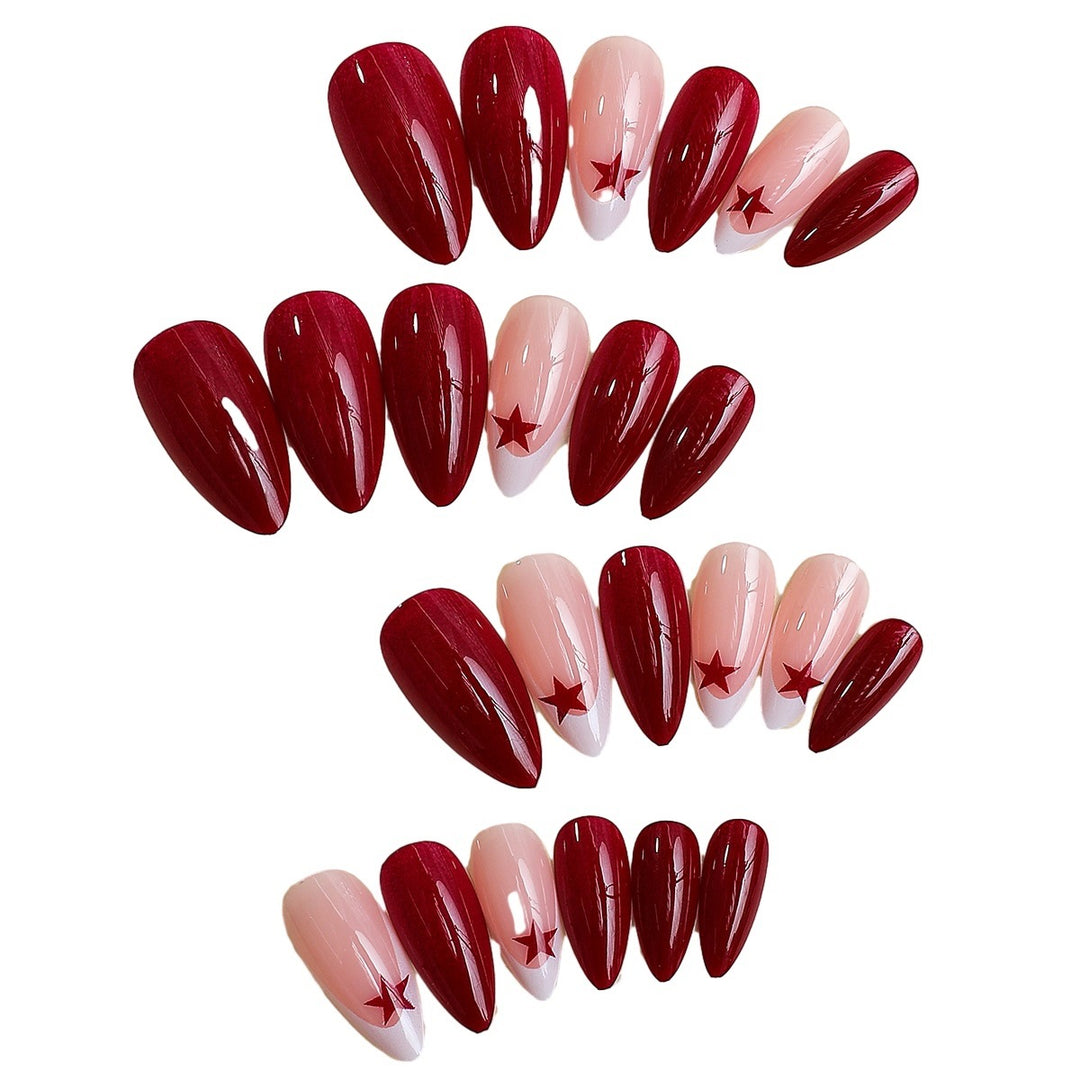 Artificial nails with star designs Kalsten