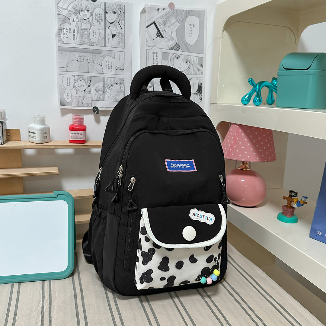 Stylish Multi-Pocket Backpack with Fun Accents Kalsten
