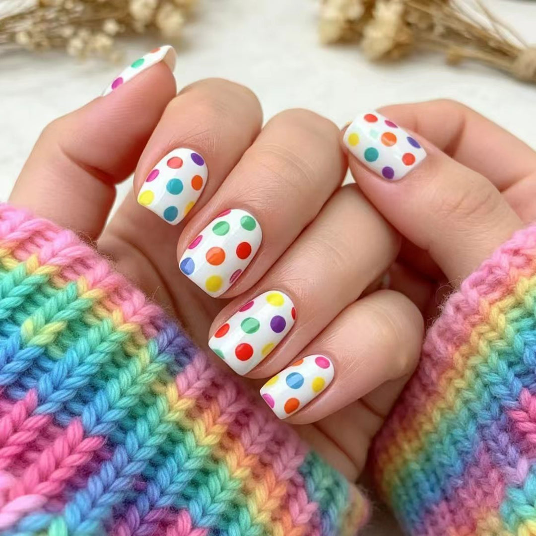 Playful Polka Dot Nail Art Kalsten