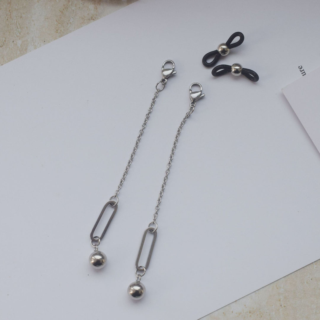 Contemporary Drop Earrings with Metallic Accents Kalsten