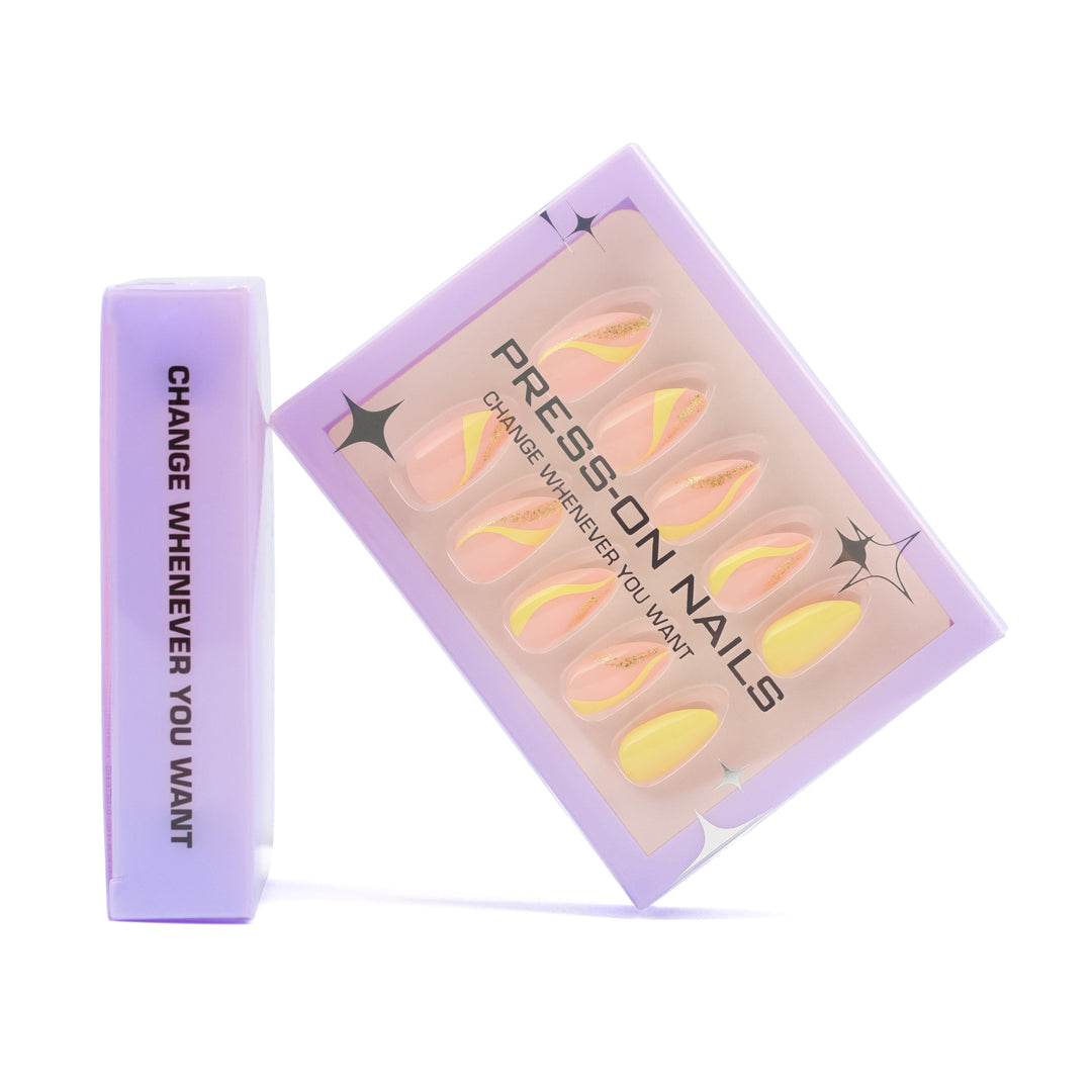 Artificial Press-On Nails with glamorous designs Kalsten