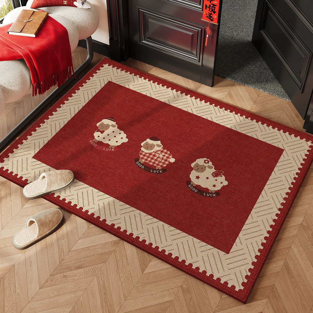 Playful Sheep-Themed Area Rug