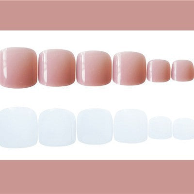 Elegant Press-On Toenail Art