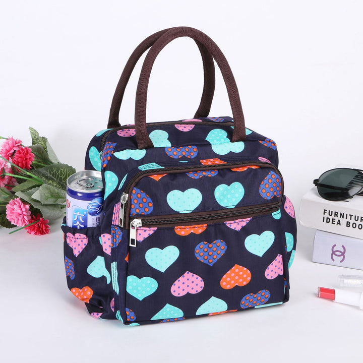 Cat Pattern Insulated Lunch Tote Kalsten