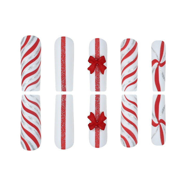 Festive Holiday-Theme Press-On Nail Art Kalsten