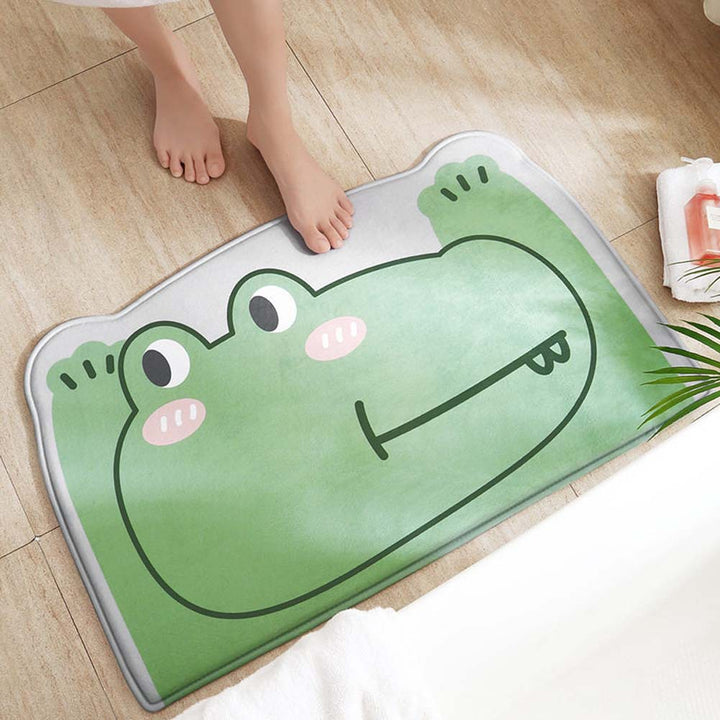 Playful Animal Design Bath Mat