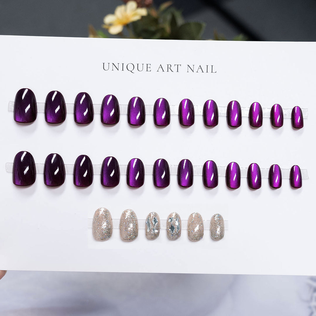 High Shine Press-On Nail Art