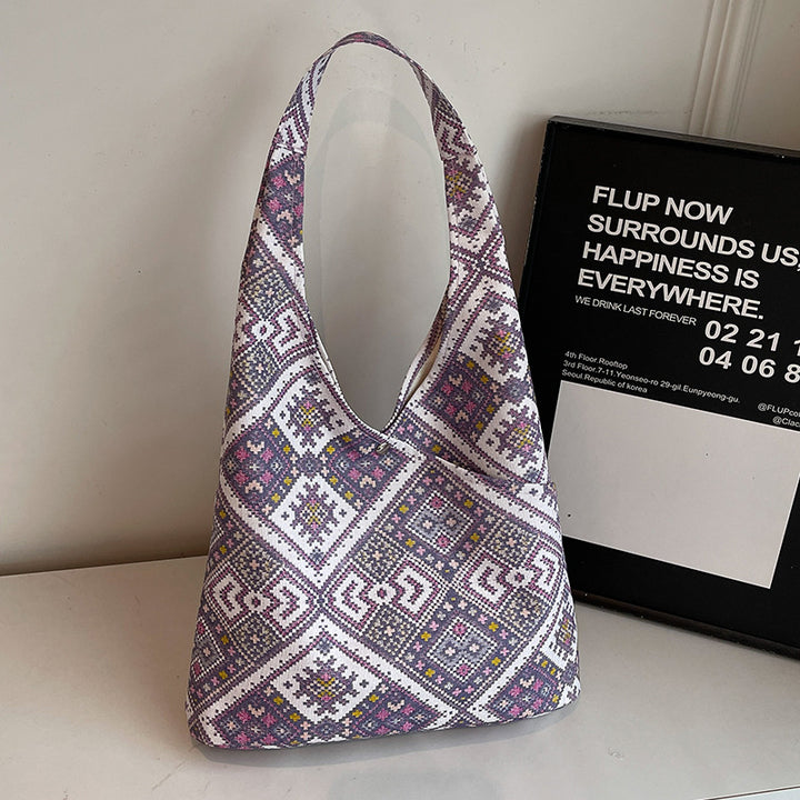 Ethnic-Inspired Patterned Sling Bag