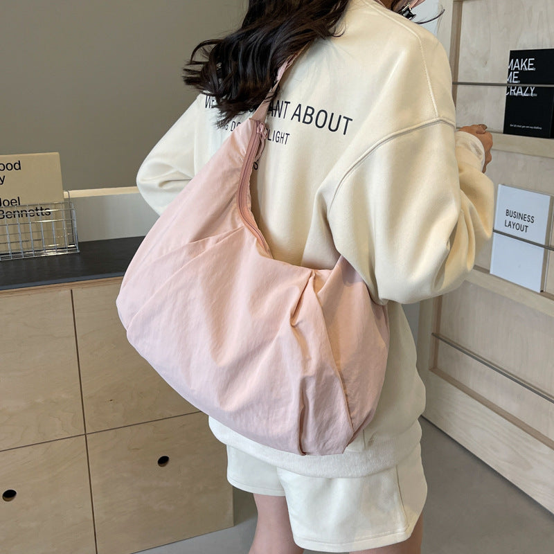 Soft Fabric Casual Shoulder Bag
