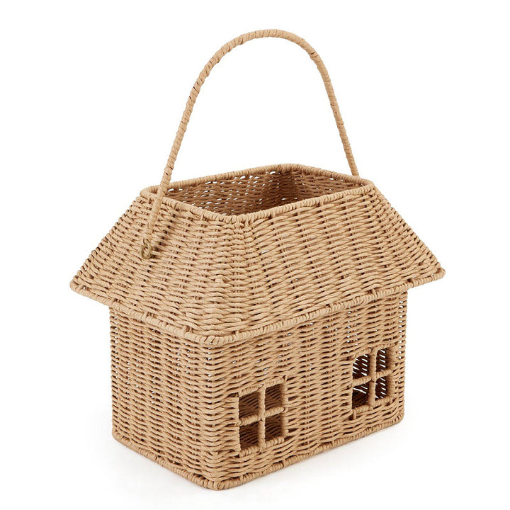 Playful storage basket in the shape of a house Kalsten