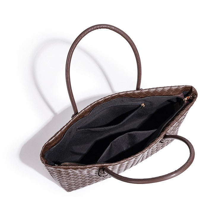 Woven Leather Tote Bag Kalsten