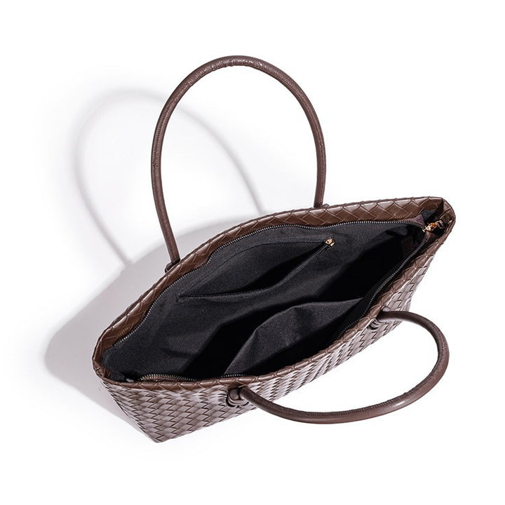 Woven Leather Tote Bag Kalsten