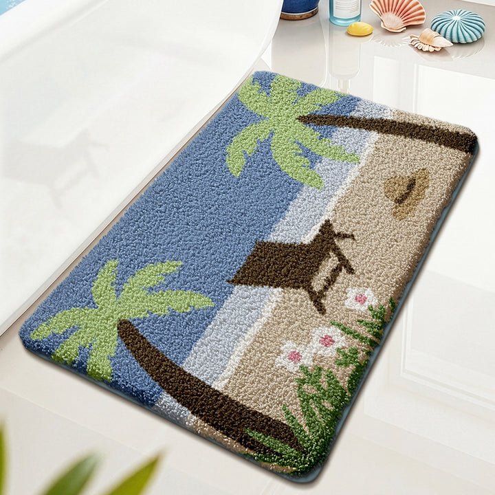 Beach-Themed Bath Mat Kalsten