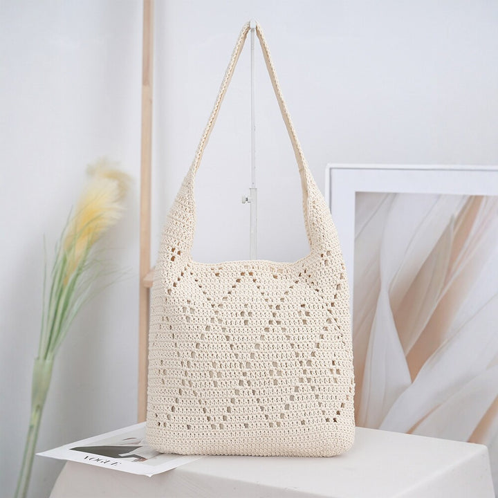 Handcrafted straw shoulder bag Kalsten