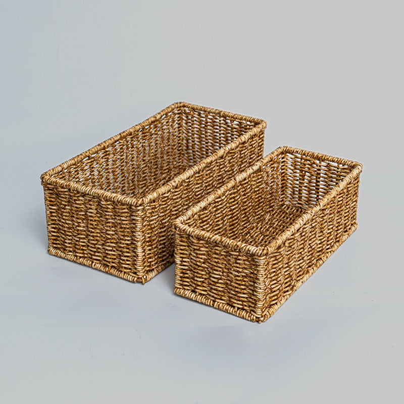 Rectangular Woven Storage Basket Kalsten