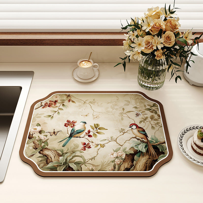 Artistic Floral Bathroom Mat