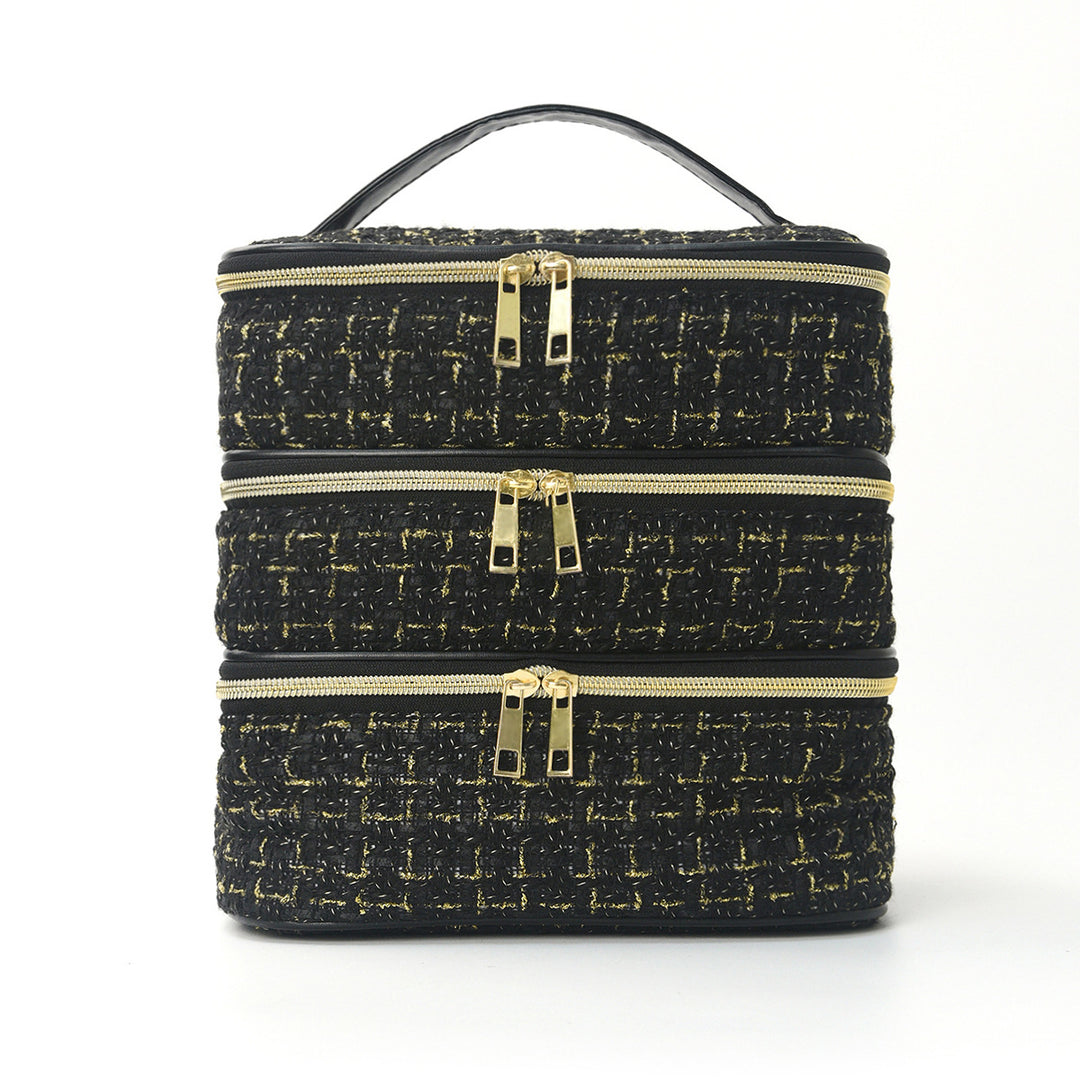 Cosmetic organizer bag with multiple compartments Kalsten