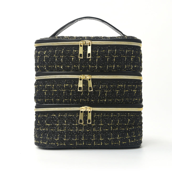 Cosmetic organizer bag with multiple compartments Kalsten