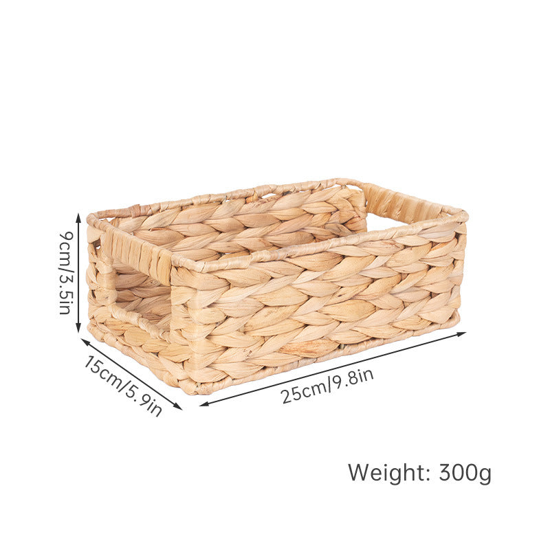 Versatile Rectangular Woven Storage Basket Kalsten