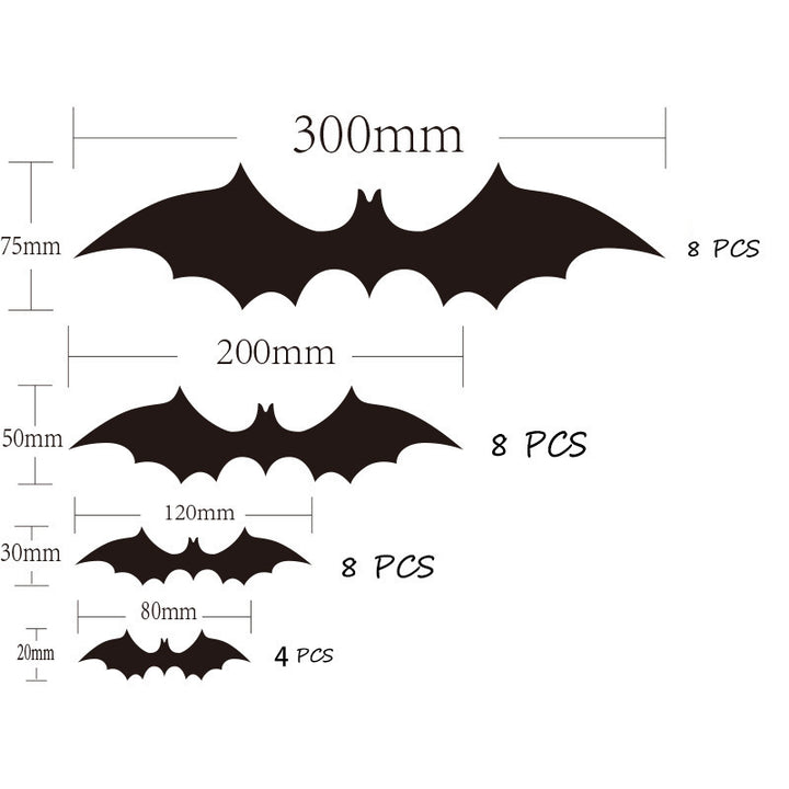 Decorative Bat Wall Art Set Kalsten