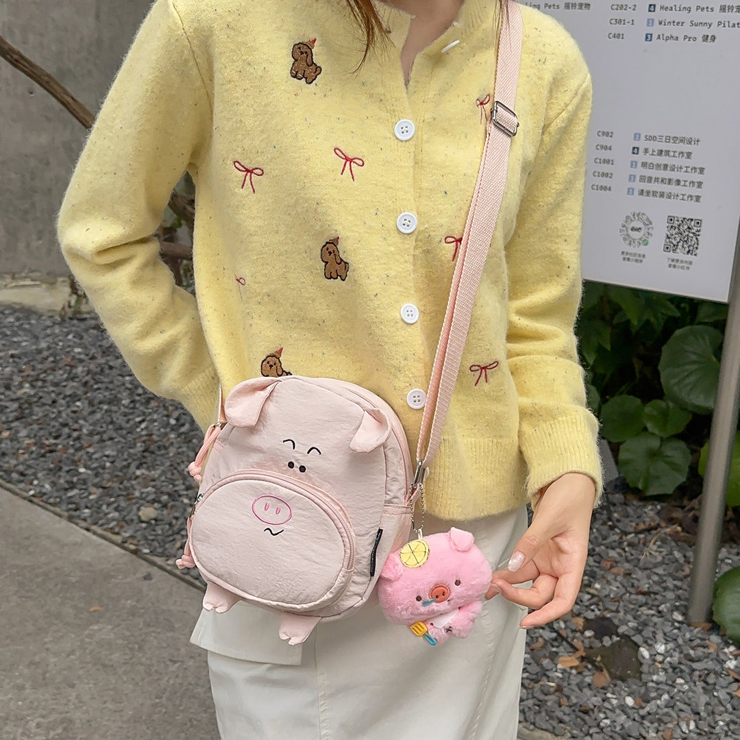 Cute Cartoon Pig-Themed Crossbody Bag Kalsten