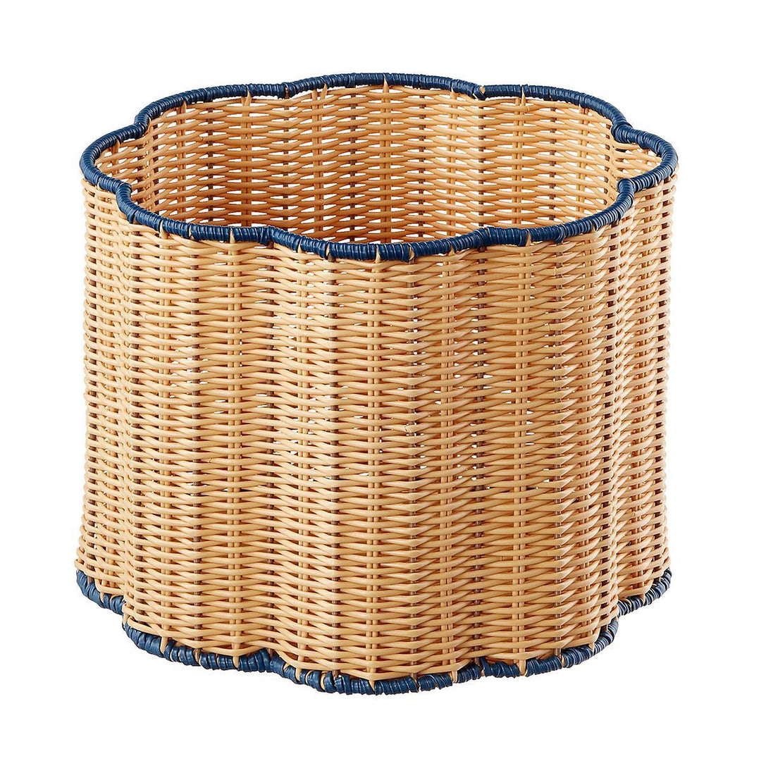 Decorative Scalloped Woven Storage Basket Kalsten