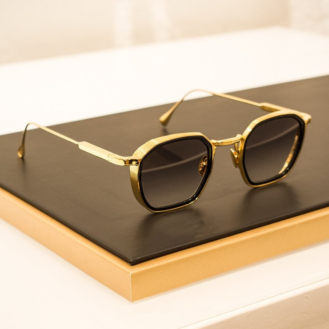 Ladies stylish sunglasses in modern octagonal design with high-quality polarized lenses Kalsten