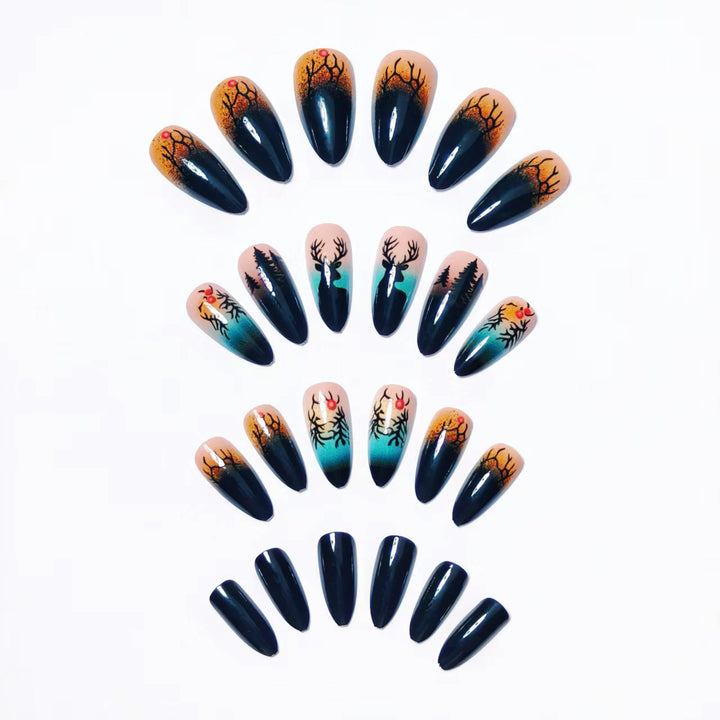 Festive Winter-Themed Nail Art Kalsten