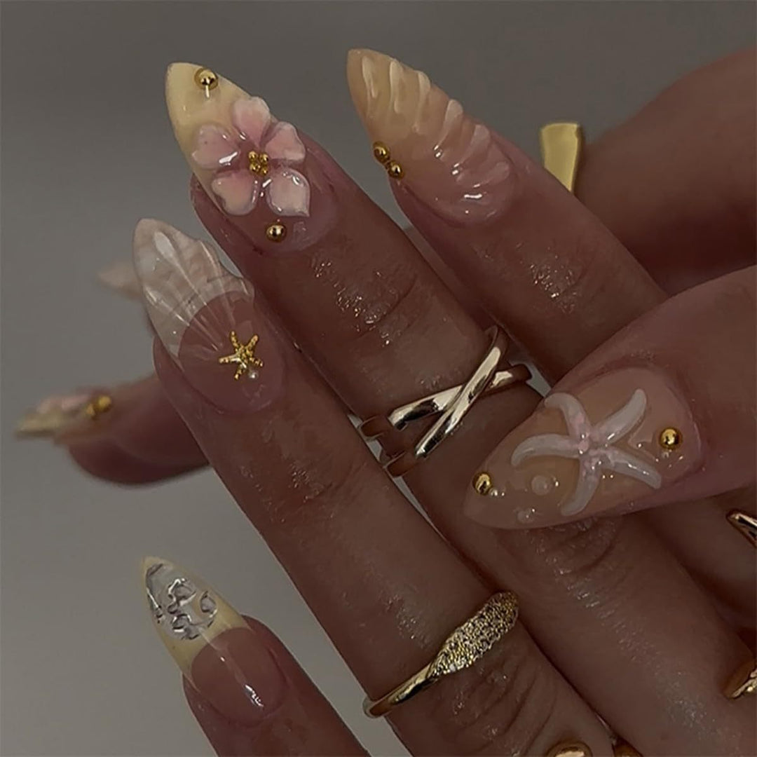 Premium Decorative Press-On Nail Set Kalsten