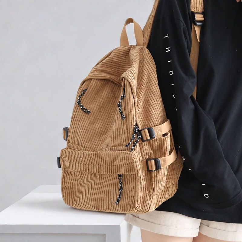 Textured Corduroy Sling Backpack Kalsten