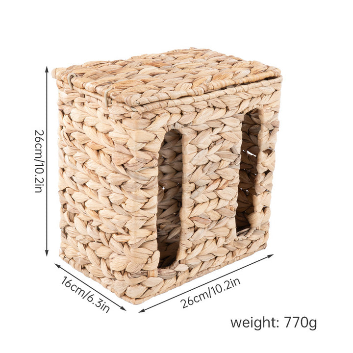 Wall-Mounted Wicker Storage Basket Kalsten