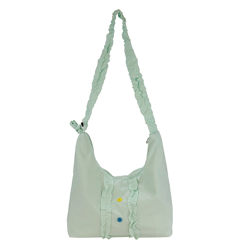 Ruffled Handmade Shoulder Bag