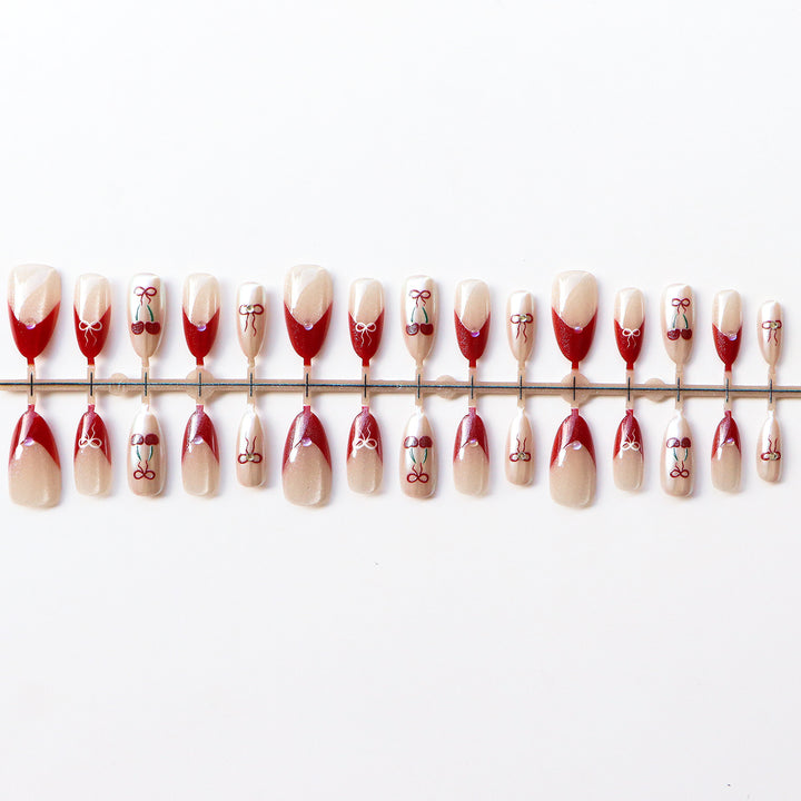 Chic Vintage-Inspired Press-On Nail Set