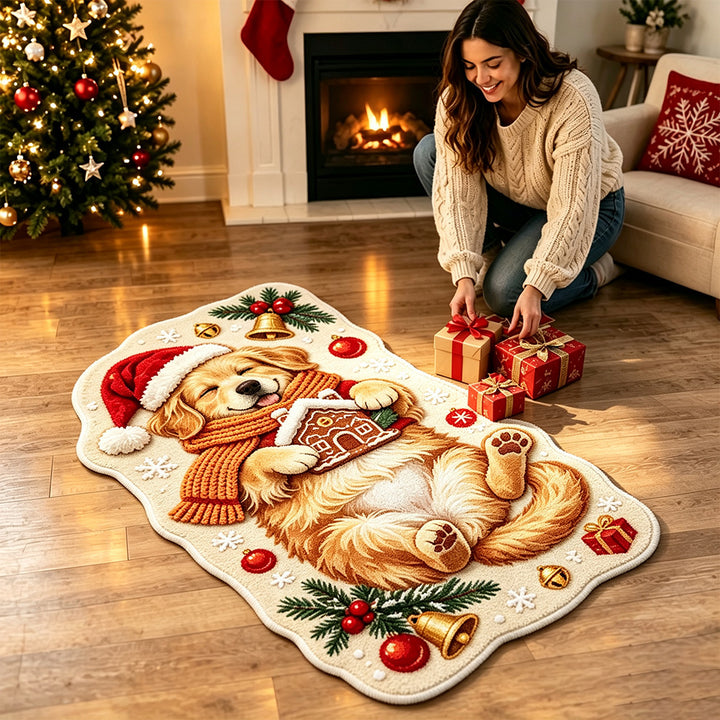 Cat-Themed Holiday Area Rug