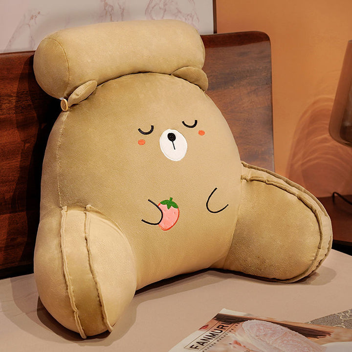 Cozy back support pillow with bear motifs Kalsten