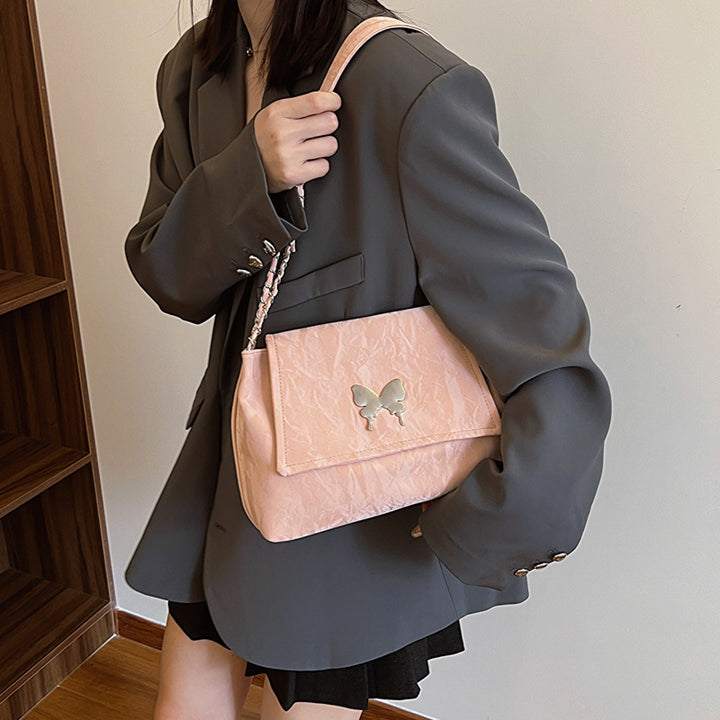 Chic Butterfly Accent Slouchy Handbag Kalsten