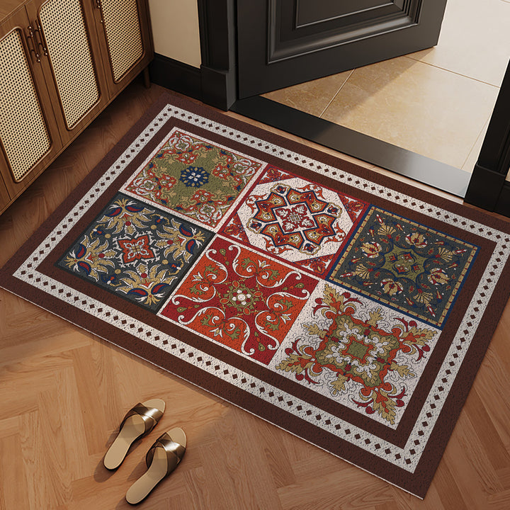 Elegant Geometric Pattern Entrance Mat