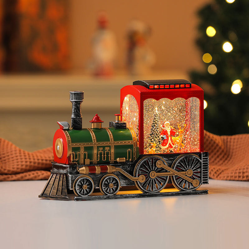 Decorative LED Lantern with Santa Figurine Kalsten