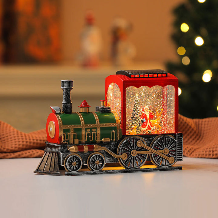 Decorative LED Lantern with Santa Figurine Kalsten