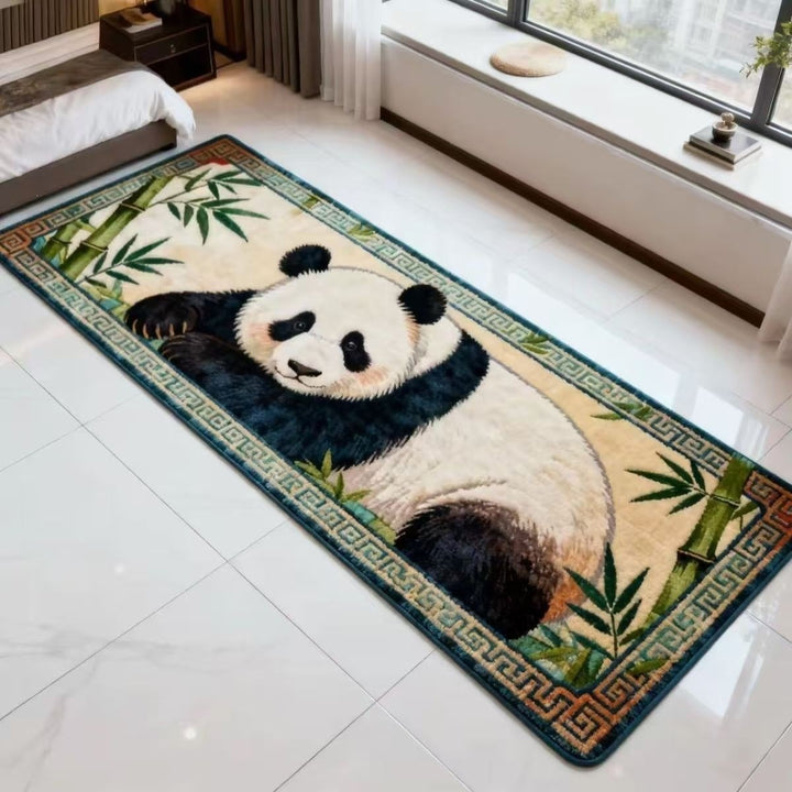 Panda-Themed Plush Area Rug