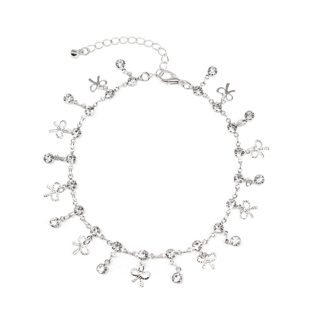 Delicate Crystal Charm Ankle Bracelet Kalsten