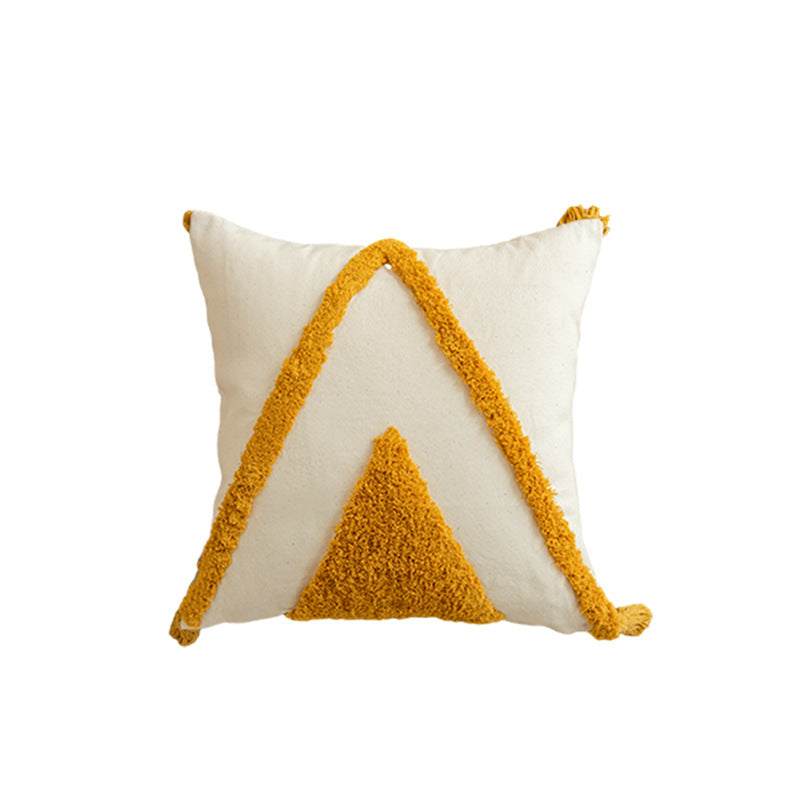 Decorative Tufted Geometric Throw Pillow Cover