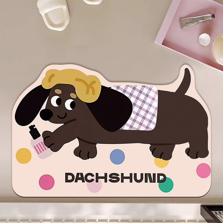 Cute Cartoon Otter-Themed Bath Mat Kalsten