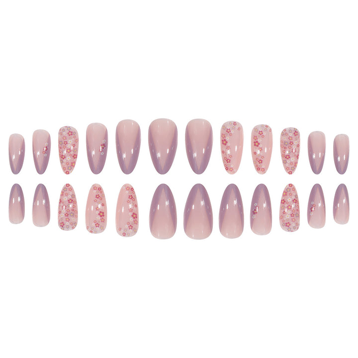 Floral Design Stiletto Press-On Nails Kalsten 1789086021